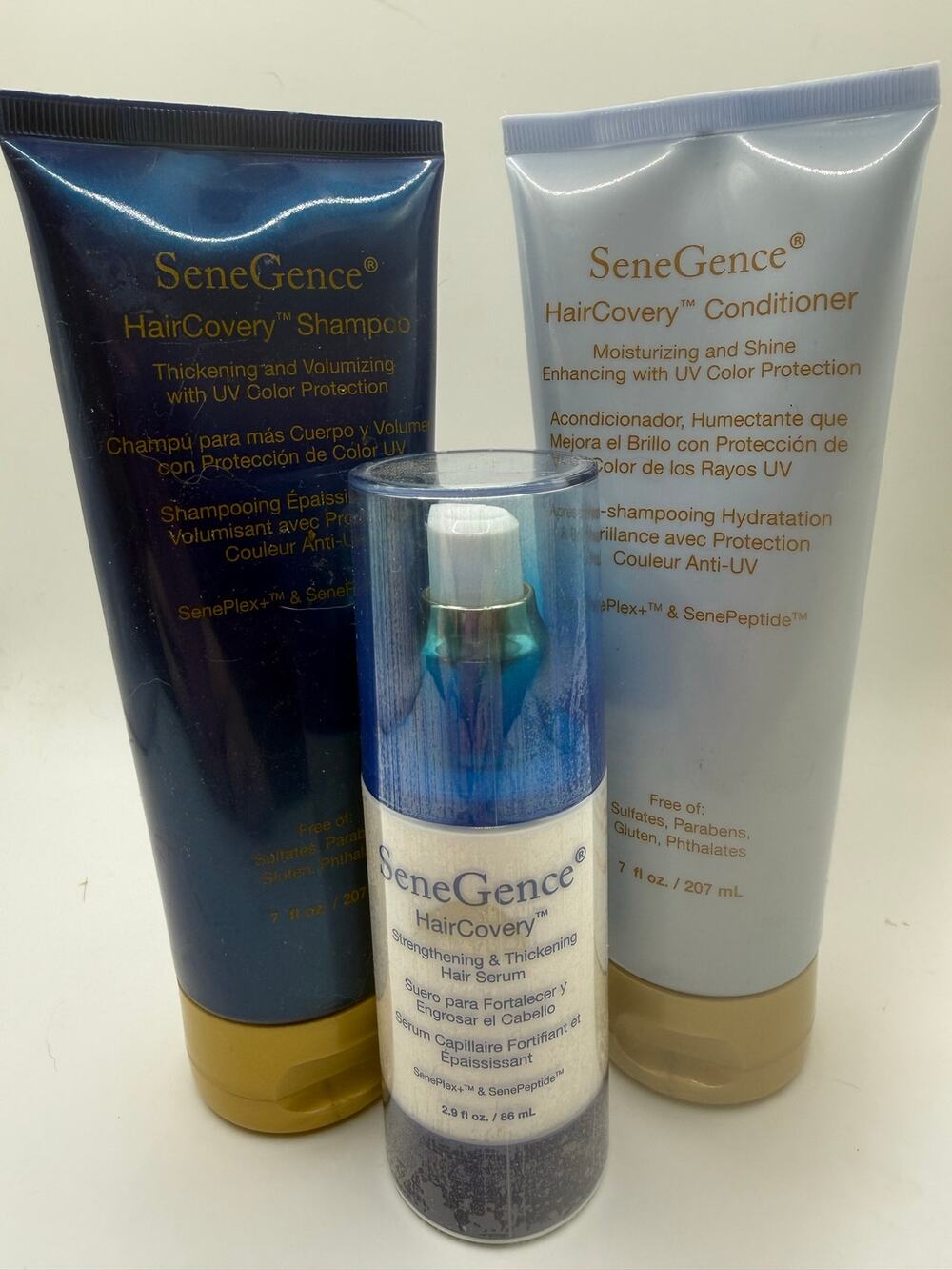 Senegence HairCovery Shampoo, Condition, and Serum - Bundle of 3